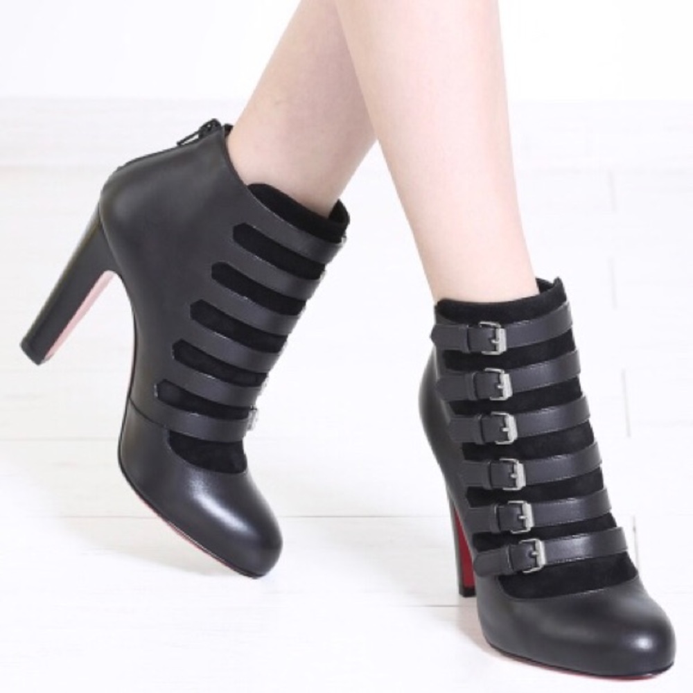 SOLD Christian Louboutin Attrroupee Buckled Boots